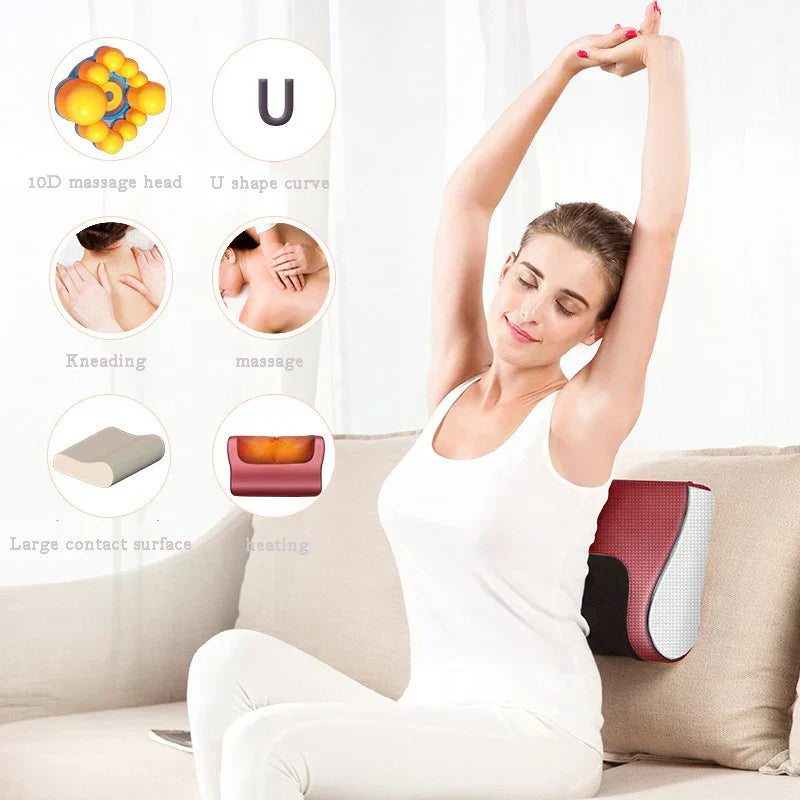 𝙑𝙚𝙧𝙞𝙘𝙘𝙤 𝙒𝙚𝙡𝙡𝙣𝙚𝙨𝙨™ Red Pillow Massager – جهاز تدليك الوسادة الحمراء
