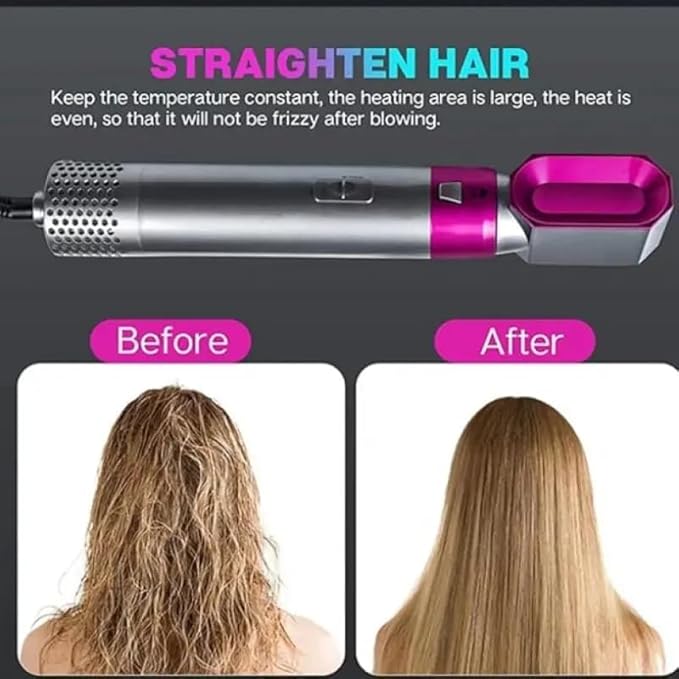 𝙑𝙚𝙧𝙞𝙘𝙘𝙤 𝙒𝙚𝙡𝙡𝙣𝙚𝙨𝙨™ Hot Hair Brush 5 in 1 – فرشاة الشعر الساخنة 5 في 1