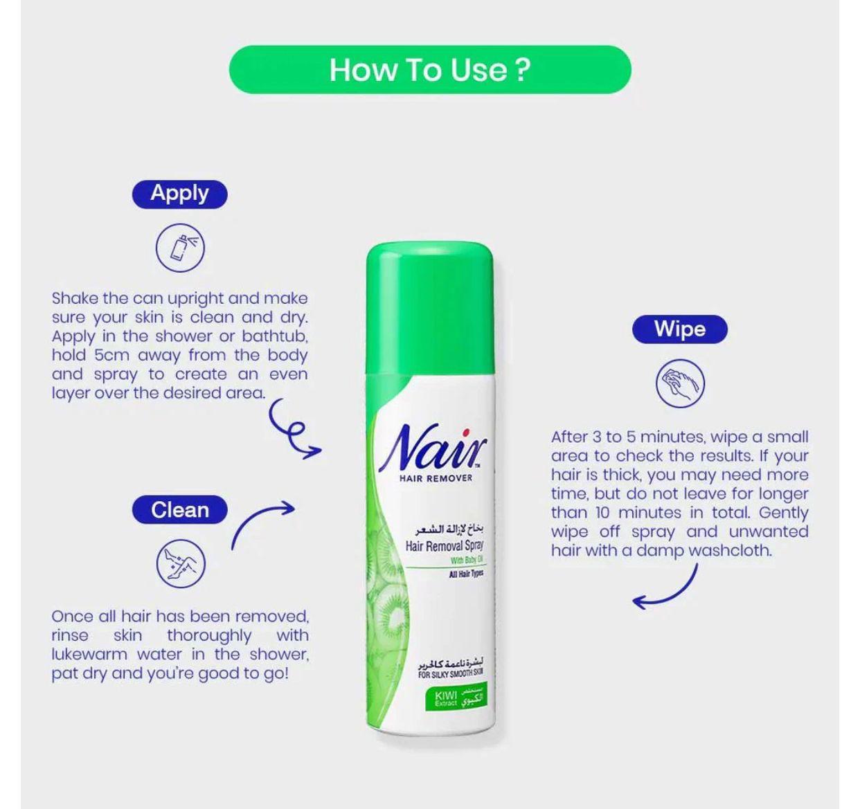 𝙑𝙚𝙧𝙞𝙘𝙘𝙤 𝙒𝙚𝙡𝙡𝙣𝙚𝙨𝙨 Nair Hair Removal Spray – بخاخ إزالة الشعر نير
