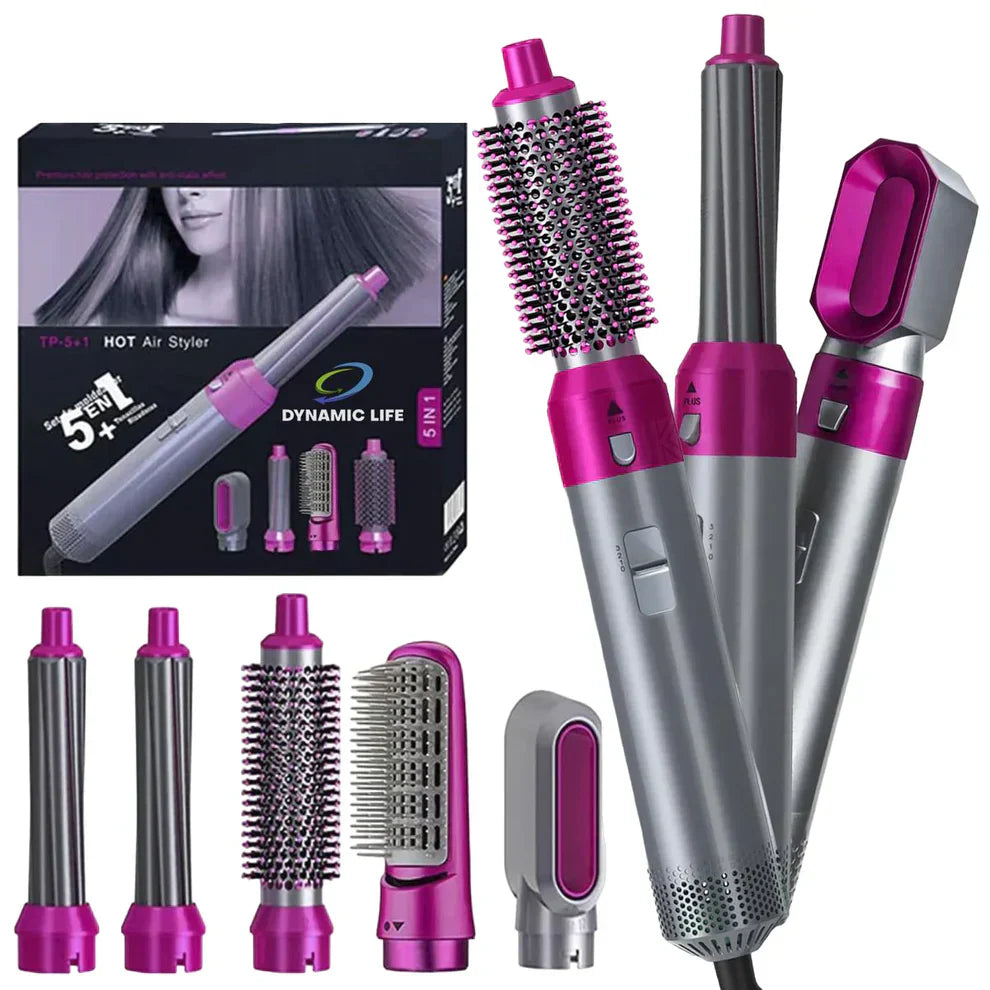 𝙑𝙚𝙧𝙞𝙘𝙘𝙤 𝙒𝙚𝙡𝙡𝙣𝙚𝙨𝙨™ Hot Hair Brush 5 in 1 – فرشاة الشعر الساخنة 5 في 1