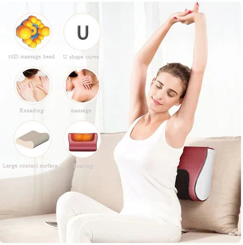 𝙑𝙚𝙧𝙞𝙘𝙘𝙤 𝙒𝙚𝙡𝙡𝙣𝙚𝙨𝙨™ Red Pillow Massager – جهاز تدليك الوسادة الحمراء
