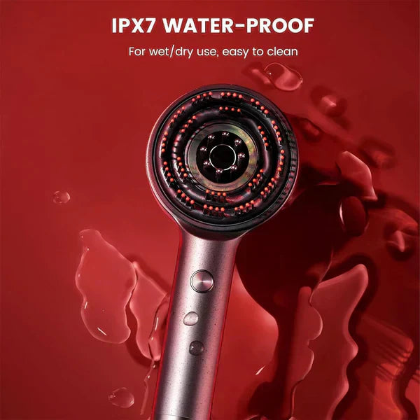 𝙑𝙚𝙧𝙞𝙘𝙘𝙤 𝙒𝙚𝙡𝙡𝙣𝙚𝙨𝙨™ Scalp Massager Brush (Red) – فرشاة تدليك فروة الرأس (حمراء)